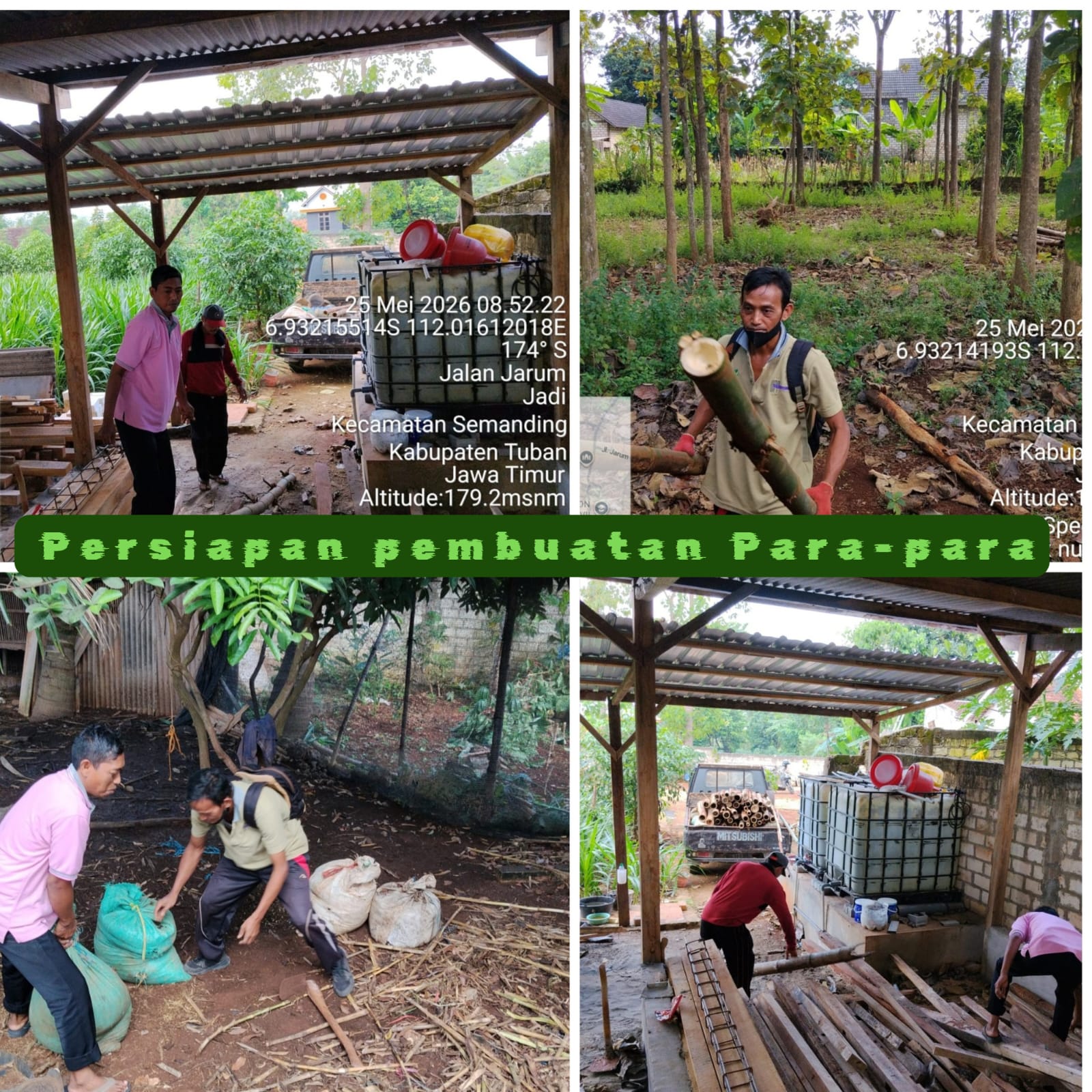 Persiapan Pembuatan Para-Para Hidroponik, Kelurahan Karang Lakukan Pengambilan Bahan dan Material