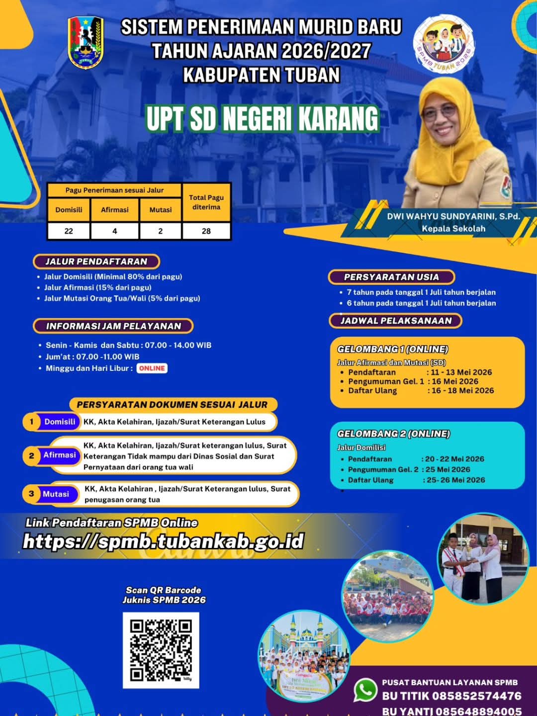 Sistem pendaftaran murid baru tahun ajaran 2026/2027